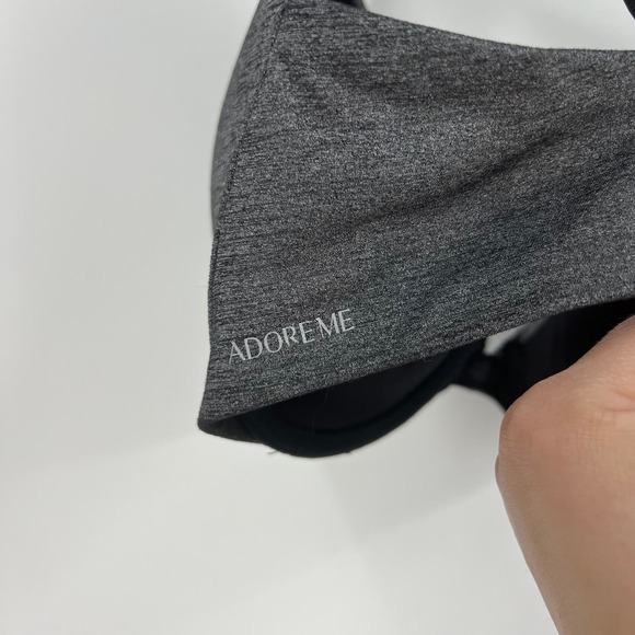 Adore Me Black Gray Underwire T-shirt Bra, Adjustable Straps Basic Women 34DDD - Picture 7 of 9